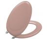 Kohler Revival K-4615-CP-45 Wild Rose Toilet Seat with Polished Chrome Hinges