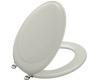 Kohler Revival K-4615-CP-95 Ice Grey Toilet Seat with Polished Chrome Hinges