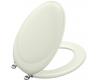 Kohler Revival K-4615-CP-NG Tea Green Toilet Seat with Polished Chrome Hinges