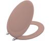 Kohler Revival K-4615-G-45 Wild Rose Toilet Seat with Brushed Chrome Hinges