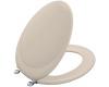 Kohler Revival K-4615-G-55 Innocent Blush Toilet Seat with Brushed Chrome Hinges