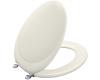 Kohler Revival K-4615-G-58 Thunder Grey Toilet Seat with Brushed Chrome Hinges