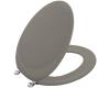 Kohler Revival K-4615-G-K4 Cashmere Toilet Seat with Brushed Chrome Hinges