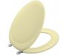 Kohler Revival K-4615-G-Y2 Sunlight Toilet Seat with Brushed Chrome Hinges