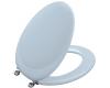 Kohler Revival K-4615-SN-6 Skylight Toilet Seat with Vibrant Polished Nickel Hinges