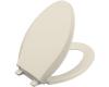 Kohler Cachet K-4636-47 Almond Quiet-Close Elongated Toilet Seat with Quick-Release Functionality