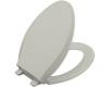 Kohler Cachet K-4636-95 Ice Grey Quiet-Close Elongated Toilet Seat with Quick-Release Functionality