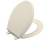 Kohler Cachet K-4639-47 Almond Quiet-Close Round-Front Toilet Seat with Quick-Release Functionality
