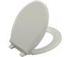 Kohler Cachet K-4639-95 Ice Grey Quiet-Close Round-Front Toilet Seat with Quick-Release Functionality