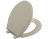 Kohler Cachet K-4639-G9 Sandbar Quiet-Close Round-Front Toilet Seat with Quick-Release Functionality