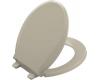 Kohler Cachet K-4639-G9 Sandbar Quiet-Close Round-Front Toilet Seat with Quick-Release Functionality