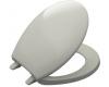 Kohler Bancroft K-4644-95 Ice Grey Round-Front Toilet Seat with Color-Matched Plastic Hinges