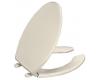 Kohler Lustra K-4650-47 Almond Elongated, Open-Front Toilet Seat