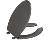 Kohler Lustra K-4650-58 Thunder Grey Elongated, Open-Front Toilet Seat