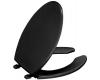 Kohler Lustra K-4650-7 Black Black Elongated, Open-Front Toilet Seat