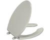 Kohler Lustra K-4650-95 Ice Grey Elongated, Open-Front Toilet Seat