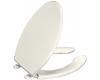 Kohler Lustra K-4650-96 Biscuit Elongated, Open-Front Toilet Seat