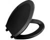 Kohler Lustra K-4652-7 Black Black Elongated, Closed-Front Toilet Seat