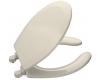 Kohler Lustra K-4660-47 Almond Round, Open-Front Toilet Seat