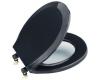 Kohler Lustra K-4662-52 Navy Round, Closed-Front Toilet Seat and Cover without Antimicrobial Agent