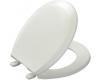 Kohler Lustra K-4662-W2 Earthen White Round, Closed-Front Toilet Seat and Cover without Antimicrobial Agent