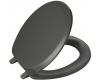Kohler French Curve K-4663-58 Thunder Grey Round, Closed-Front Toilet Seat and Cover