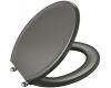 Kohler Iron Works Historic K-4665-58 Thunder Grey Elongated Toilet Seat