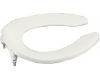 Kohler Lustra K-4670-C-0 White Elongated Toilet Seat with Open-Front and Check Hinge