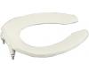Kohler Lustra K-4670-C-96 Biscuit Elongated Toilet Seat with Open-Front and Check Hinge