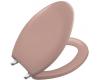 Kohler Bancroft K-4685-CP-45 Wild Rose Elongated Toilet Seat with Polished Chrome Hinges