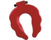 Kohler Primary K-4686-AB-R Red Children's Toilet Seat with Antimicrobial Agent and Black Hinges