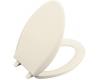 Kohler Cachet K-4688-47 Almond Elongated, Closed-Front Toilet Seat with Cover and Plastic Hinges