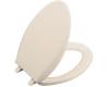 Kohler Cachet K-4688-55 Innocent Blush Elongated, Closed-Front Toilet Seat with Cover and Plastic Hinges