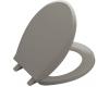 Kohler Cachet K-4689-K4 Cashmere Round, Closed-Front Plastic Toilet Seat with Cover and Plastic Hinges