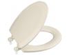 Kohler Triko K-4712-T-47 Almond Elongated Molded Toilet Seat with Closed-Front Cover and Plastic Hinges