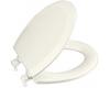 Kohler Triko K-4712-T-96 Biscuit Elongated Molded Toilet Seat with Closed-Front Cover and Plastic Hinges