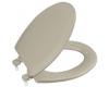 Kohler Triko K-4712-T-G9 Sandbar Elongated Molded Toilet Seat with Closed-Front Cover and Plastic Hinges