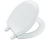Kohler Triko K-4716-T-0 White Molded Toilet Seat with Round, Closed-Front, Cover and Plastic Hinges