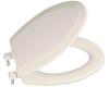 Kohler Triko K-4716-T-47 Almond Molded Toilet Seat with Round, Closed-Front, Cover and Plastic Hinges
