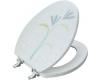 Kohler Ostera K-4717-CP-D5 Ostera Elongated Artful Toilet Seat with Closed-Front and Polished Chrome Hinges