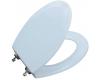 Kohler Triko K-4722-T-6 Skylight Molded Toilet Seat, Elongated, Closed-Front, Cover and Polished Chrome Hinges