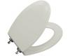 Kohler Triko K-4722-T-95 Ice Grey Molded Toilet Seat, Elongated, Closed-Front, Cover and Polished Chrome Hinges