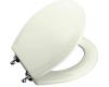 Kohler Triko K-4726-T-NG Tea Green Molded Toilet Seat, Round, Closed-Front with Cover and Polished Chrome Hinges
