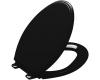 Kohler Glenbury K-4733-7 Black Black Quiet-Close Elongated Toilet Seat with Quick-Release Functionality
