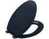 Kohler Rutledge K-4734-52 Navy Quiet-Close Elongated Toilet Seat with Quick-Release Functionality