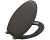 Kohler Rutledge K-4734-58 Thunder Grey Quiet-Close Elongated Toilet Seat with Quick-Release Functionality