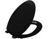 Kohler Rutledge K-4734-7 Black Black Quiet-Close Elongated Toilet Seat with Quick-Release Functionality