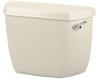 Kohler Wellworth K-4620-TR-47 Almond Toilet Tank with Right-Hand Trip Lever and Tank Locks
