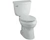 Kohler Cimarron K-11451-0 White Comfort Height Elongated 1.28 GPF Toilet with Class Six