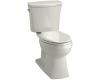 Kohler Kelston K-11452-95 Ice Grey Comfort Height Elongated Toilet with Cachet Toilet Seat and Left-Hand Trip Lever